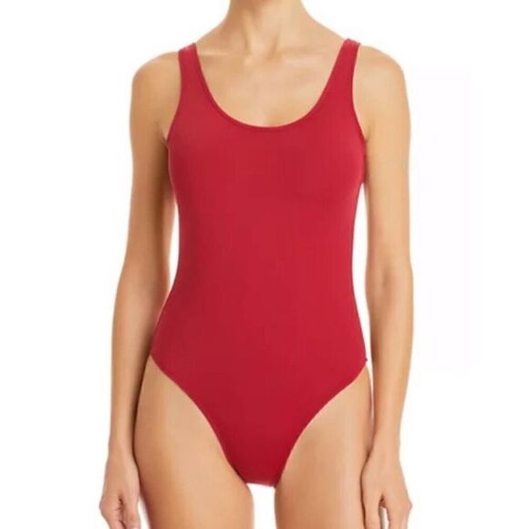 Onia One Piece Swimsuit in Haute Red NWT Size Large - Picture 1 of 7